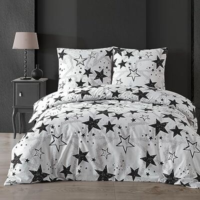 Buymax Bettwäsche 135x200 cm 4-teilig – Bettwäsche Set Renforcé 100% Baumwolle, 2 x Bettbezug 135x200 cm und 2 x Kissenbezüge 80x80 cm, Oeko-TEX, Reißverschluss, weich und atmungsaktiv Buymax Bettwäsche 135x200 cm 4-teilig – Bettwäsche Set Renforcé 100% Baumwolle, 2 x Bettbezug 135x200 cm und 2 x Kissenbezüge 80x80 cm, Oeko-TEX, Reißverschluss, weich und atmungsaktiv