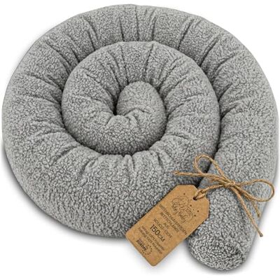 Totsy Baby Seitenschläferkissen Bettschlange Body Pillow 150 cm Bouclé Kopfkissen lang Bettrolle Schlafkissen Nackenrolle Zertifikat Oeko-Tex Hellgrau D Totsy Baby Seitenschläferkissen Bettschlange Body Pillow 150 cm Bouclé Kopfkissen lang Bettrolle Schlafkissen Nackenrolle Zertifikat Oeko-Tex Hellgrau D