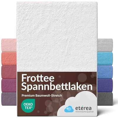 etérea Himmlische Qualität etérea Frottee Spannbettlaken 200x200–200x220 cm Weiss – warmes Frottier-Spannbetttuch 80% Baumwolle 20% Polyester, kuscheliger Winter-Komfort mit Rundumgummi für XXL-Familienbett & Boxspring etérea Himmlische Qualität etérea Frottee Spannbettlaken 200x200–200x220 cm Weiss – warmes Frottier-Spannbetttuch 80% Baumwolle 20% Polyester, kuscheliger Winter-Komfort mit Rundumgummi für XXL-Familienbett & Boxspring