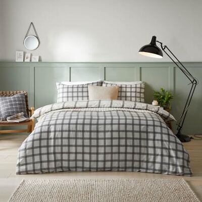 Furn Canberra Wendbares Karo-Bettdecken-Set - Bettwäsche Furn Canberra Wendbares Karo-Bettdecken-Set - Bettwäsche