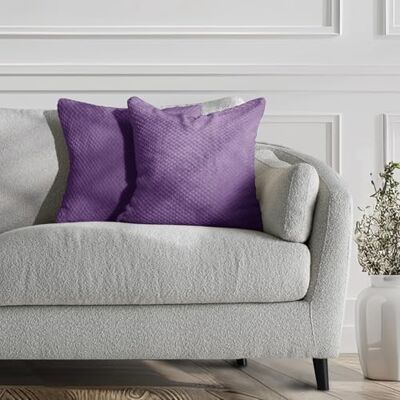 DecoKing 58459 2tlg 2 Kissenbezüge 45x45 cm Mikrofaser Reißverschluss Fleece Kissenhüllen violett Henry DecoKing 58459 2tlg 2 Kissenbezüge 45x45 cm Mikrofaser Reißverschluss Fleece Kissenhüllen violett Henry