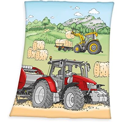 Herding Traktor Fleecedecke, 130x160 cm, 100% Polyester, Fleece Herding Traktor Fleecedecke, 130x160 cm, 100% Polyester, Fleece