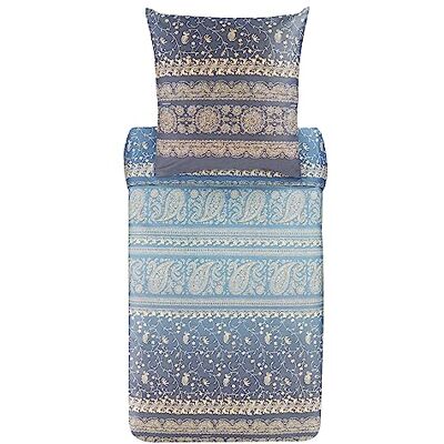 Bassetti Brenta Bettwäsche + 2 Kissenhüllen aus 100% Baumwollsatin in der Farbe Perlgrau G1, Maße: 200x200 + 2 K 80x80 cm 9325858 Bassetti Brenta Bettwäsche + 2 Kissenhüllen aus 100% Baumwollsatin in der Farbe Perlgrau G1, Maße: 200x200 + 2 K 80x80 cm 9325858
