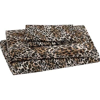 Beatrice Home Fashions Bedrucktes Mikrofaser-Bettwäsche-Set, weich, bequem, pflegeleicht, enthält 1 Spannbetttuch mit 30,5 cm tiefen Taschen, 1 Bettlaken, Kissenbezug, Kingsize-Bett, Zara Leopard Beatrice Home Fashions Bedrucktes Mikrofaser-Bettwäsche-Set, weich, bequem, pflegeleicht, enthält 1 Spannbetttuch mit 30,5 cm tiefen Taschen, 1 Bettlaken, Kissenbezug, Kingsize-Bett, Zara Leopard