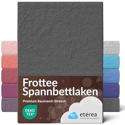 etérea Himmlische Qualität etérea Frottee Spannbettlaken 90x200–100x200 cm Anthrazit – warmes Frottier-Spannbetttuch 80% Baumwolle 20% Polyester, kuscheliger Winter-Komfort mit Rundumgummi für Einzelbett & Boxspring etérea Himmlische Qualität etérea Frottee Spannbettlaken 90x200–100x200 cm Anthrazit – warmes Frottier-Spannbetttuch 80% Baumwolle 20% Polyester, kuscheliger Winter-Komfort mit Rundumgummi für Einzelbett & Boxspring