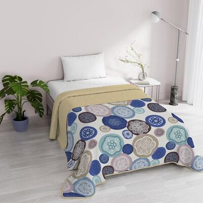 Italian Bed Linen Steppdecke Fantasy, Mikrofaser, für den Sommer, 1,5 Liegeplätze, Murrine Italian Bed Linen Steppdecke Fantasy, Mikrofaser, für den Sommer, 1,5 Liegeplätze, Murrine