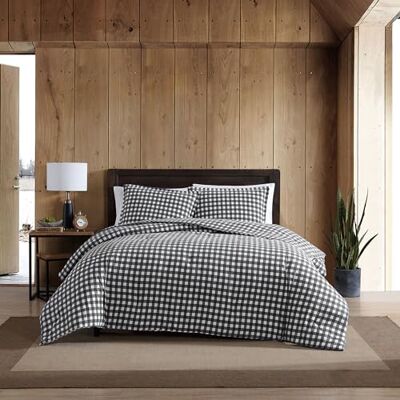 Eddie Bauer Preston Bettbezug-Set, dunkelgrau, King-Size-Bett Eddie Bauer Preston Bettbezug-Set, dunkelgrau, King-Size-Bett