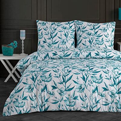 Buymax Bettwäsche 135x200 cm 4-teilig – Bettwäsche Set Renforcé 100% Baumwolle, 2 x Bettbezug 135x200 cm und 2 x Kissenbezüge 80x80 cm, Oeko-TEX, Reißverschluss, weich und atmungsaktiv Buymax Bettwäsche 135x200 cm 4-teilig – Bettwäsche Set Renforcé 100% Baumwolle, 2 x Bettbezug 135x200 cm und 2 x Kissenbezüge 80x80 cm, Oeko-TEX, Reißverschluss, weich und atmungsaktiv