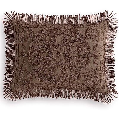 Beatrice Home Fashions Medallion-Chenille-Tagesdecke, großer Kissenbezug, King-Size, Schokobraun Beatrice Home Fashions Medallion-Chenille-Tagesdecke, großer Kissenbezug, King-Size, Schokobraun