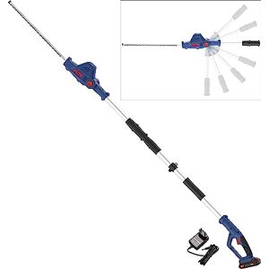 Güde Akku Teleskop Heckenschere HST 18-201-05 (18 V, 43 cm Schnittlänge, 15 mm Schnittstärke, 6-Fach schwenkbarer Kopf (90°), Teleskop-Auszug bis 2,65 m, Tragegurt, Softgriff, inkl. Akku & Ladegerät) Güde Akku Teleskop Heckenschere HST 18-201-05 (18 V, 43 cm Schnittlänge, 15 mm Schnittstärke, 6-Fach schwenkbarer Kopf (90°), Teleskop-Auszug bis 2,65 m, Tragegurt, Softgriff, inkl. Akku & Ladegerät)