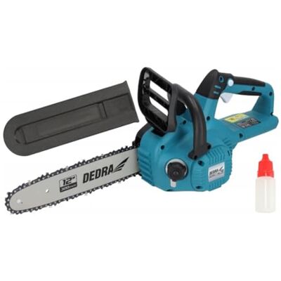 Dedra Akku-Kettensäge 12’’, 18 V, Führungsschiene 12", 4800 U/Min, automatische Kettenschmierung, bürstenloser Motor, halbmeißel-Zähne, mit Sicherheitsbremse, ohne Akku/Ladegerät Dedra Akku-Kettensäge 12’’, 18 V, Führungsschiene 12", 4800 U/Min, automatische Kettenschmierung, bürstenloser Motor, halbmeißel-Zähne, mit Sicherheitsbremse, ohne Akku/Ladegerät