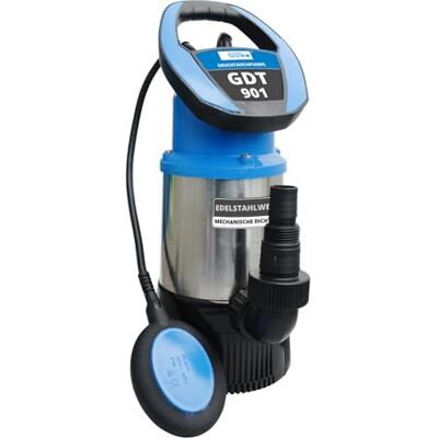 Güde Drucktauchpumpe GDT 901 (800 W, 5500 l/h, Förderhöhe 30 m, Druck max. 3 bar, variabel einstellbarer Schwimmerschalter, Edelstahlmantel, 3 Laufräder aus Noryl, 10 m Anschlusskabel, Thermoschutz) Güde Drucktauchpumpe GDT 901 (800 W, 5500 l/h, Förderhöhe 30 m, Druck max. 3 bar, variabel einstellbarer Schwimmerschalter, Edelstahlmantel, 3 Laufräder aus Noryl, 10 m Anschlusskabel, Thermoschutz)