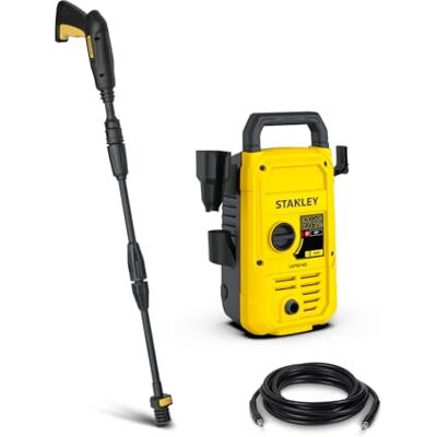 Stanley Hochdruckreiniger SXPW14B, Kaltwasser, für Autos und Außenflächen im Haushalt, max. Druck 110 bar, max. Fördermenge 390 l/h, Leistungsaufnahme 1400 W Stanley Hochdruckreiniger SXPW14B, Kaltwasser, für Autos und Außenflächen im Haushalt, max. Druck 110 bar, max. Fördermenge 390 l/h, Leistungsaufnahme 1400 W