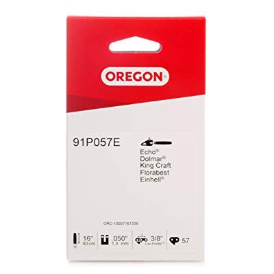 Oregon 91P Kettensägenkette für 16-Zoll (40 cm) Sägeschiene 57 Antriebsglieder rückschlagsarme Kette kompatibel mit Titan, Gardenline, Black & Decker, Spear & Jackson, Einhell, Worx, und mehr Oregon 91P Kettensägenkette für 16-Zoll (40 cm) Sägeschiene 57 Antriebsglieder rückschlagsarme Kette kompatibel mit Titan, Gardenline, Black & Decker, Spear & Jackson, Einhell, Worx, und mehr