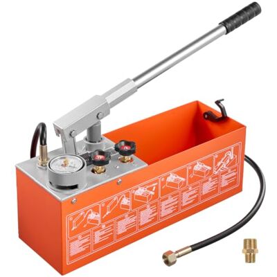 VEVOR Hydraulische Abdrückpumpe Druckprüfpumpe 11,36L 0-50 bar Doppelventil VEVOR Hydraulische Abdrückpumpe Druckprüfpumpe 11,36L 0-50 bar Doppelventil