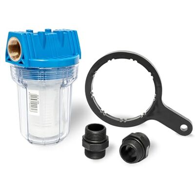 Güde Wasserfilter TYP A (inkl. Filtereinsatz, beidseitiger Gewindeanschluss aus Metall IG/AG 1“, max. 5,5 bar, auswaschbare Filterkartusche, kein Ansaugen von Sand und Feststoffen, für Gartenpumpen) Güde Wasserfilter TYP A (inkl. Filtereinsatz, beidseitiger Gewindeanschluss aus Metall IG/AG 1“, max. 5,5 bar, auswaschbare Filterkartusche, kein Ansaugen von Sand und Feststoffen, für Gartenpumpen)