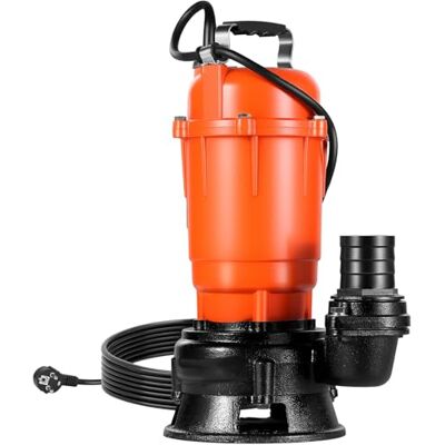 VEVOR 550W Tauchpumpe, 18000l/h, Gusseisen-Schmutzwasserpumpe mit 5,08cm Auslass, 10m max. Förderhöhe, zum Abpumpen von Schmutzwasser, für Pools, Gärten, Teiche, Keller & überflutete Bereiche VEVOR 550W Tauchpumpe, 18000l/h, Gusseisen-Schmutzwasserpumpe mit 5,08cm Auslass, 10m max. Förderhöhe, zum Abpumpen von Schmutzwasser, für Pools, Gärten, Teiche, Keller & überflutete Bereiche