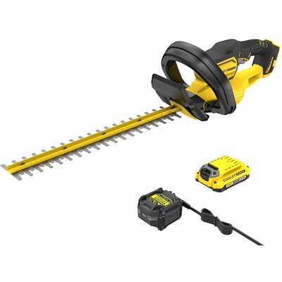 Stanley FATMAX 18V V20 Akku-Heckenschere (50 cm Schwertlänge, 19 mm Schnittstärke, mit Bügelhandgriff & Messer-Schnellstopp, inkl. 2.0Ah Akku & Ladegerät) SFMCHT650D1-QW Stanley FATMAX 18V V20 Akku-Heckenschere (50 cm Schwertlänge, 19 mm Schnittstärke, mit Bügelhandgriff & Messer-Schnellstopp, inkl. 2.0Ah Akku & Ladegerät) SFMCHT650D1-QW