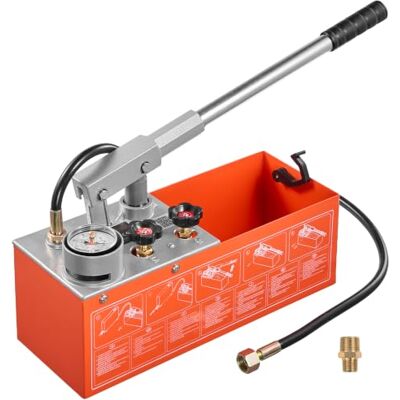 VEVOR Hydraulische Abdrückpumpe Druckprüfpumpe 7,57 L 0-60bar Doppelventil VEVOR Hydraulische Abdrückpumpe Druckprüfpumpe 7,57 L 0-60bar Doppelventil