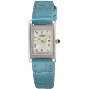 Seiko Klassik Quarz Damenuhr, Edelstahl, 19 mm, Lederarmband, Blau, 3 bar, Zifferblatt: Weiß, SWR101P1 Seiko Klassik Quarz Damenuhr, Edelstahl, 19 mm, Lederarmband, Blau, 3 bar, Zifferblatt: Weiß, SWR101P1