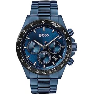 Boss Chronograph Quarz Uhr Für Herren Mit Blaues Edelstahlarmband 1513758 Boss Chronograph Quarz Uhr Für Herren Mit Blaues Edelstahlarmband 1513758