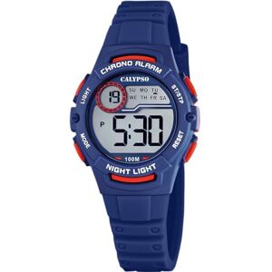 Calypso Kinderuhr Digital Kautschuk Blau Wasserdicht 10 ATM Datum & Kalender Chronograph Doppelte Zeitzone Licht Alarm 12/24h Junior Collection K5852/5 Calypso Kinderuhr Digital Kautschuk Blau Wasserdicht 10 ATM Datum & Kalender Chronograph Doppelte Zeitzone Licht Alarm 12/24h Junior Collection K5852/5