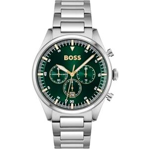 Boss Chronograph Quarz Uhr für Herren Kollektion Pioneer mit Silbernes Edelstahlarmband 1513868 Boss Chronograph Quarz Uhr für Herren Kollektion Pioneer mit Silbernes Edelstahlarmband 1513868