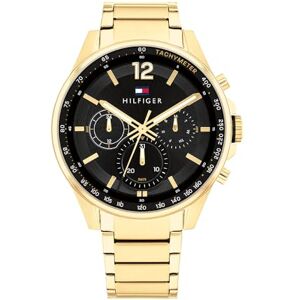 Tommy Hilfiger Multi Zifferblatt Quarz Uhr für Herren mit Goldfarben Edelstahlarmband 1791974 Tommy Hilfiger Multi Zifferblatt Quarz Uhr für Herren mit Goldfarben Edelstahlarmband 1791974