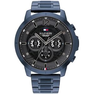 Tommy Hilfiger Multi Zifferblatt Quarz Uhr für Herren mit Blaues Edelstahlarmband 1710493 Tommy Hilfiger Multi Zifferblatt Quarz Uhr für Herren mit Blaues Edelstahlarmband 1710493