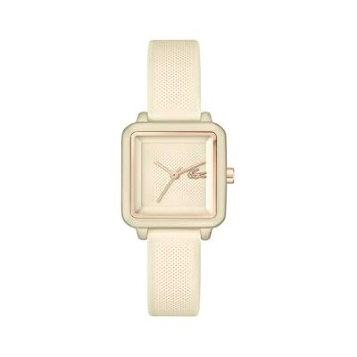 Lacoste Uhr mit DREI-Zeiger-Quarzwerk für Damen Kollektion .12.12 Flow mit Champagnerfarbenes Silikonarmband 2001385 Lacoste Uhr mit DREI-Zeiger-Quarzwerk für Damen Kollektion .12.12 Flow mit Champagnerfarbenes Silikonarmband 2001385