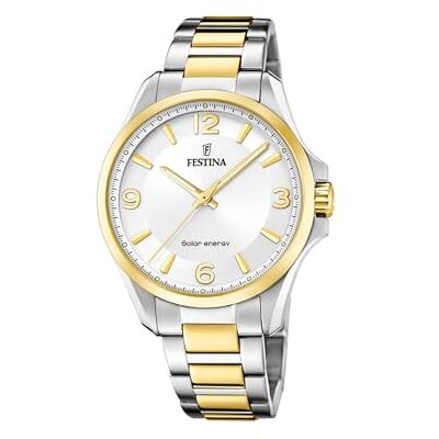 Festina Herren Solar Uhr Analog aus Edelstahl 316L Mehrfarbig Mineralglas mit hoher Widerstandsfähigkeit Wasserdicht bis 5 ATM F20657/1 Solar Energy Festina Herren Solar Uhr Analog aus Edelstahl 316L Mehrfarbig Mineralglas mit hoher Widerstandsfähigkeit Wasserdicht bis 5 ATM F20657/1 Solar Energy