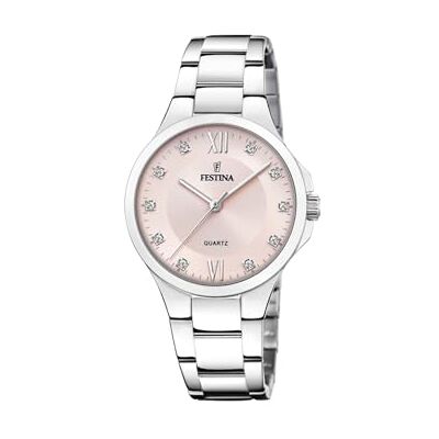 Festina Damenuhr Analog aus Edelstahl 316l Silberfarben Festina Damenuhr Analog aus Edelstahl 316l Silberfarben
