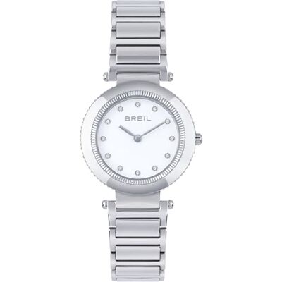 Breil Uhr Damen Pivot Ziffernblatt Weiss Bewegung NUR Zeit Quartz e Bracelet Stahl Silber TW1961 Breil Uhr Damen Pivot Ziffernblatt Weiss Bewegung NUR Zeit Quartz e Bracelet Stahl Silber TW1961