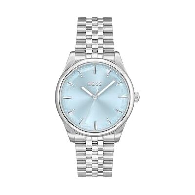 Boss Uhr mit DREI-Zeiger-Quarzwerk für Damen Kollektion Graceful mit Silbernes Edelstahlarmband 1502777 Boss Uhr mit DREI-Zeiger-Quarzwerk für Damen Kollektion Graceful mit Silbernes Edelstahlarmband 1502777