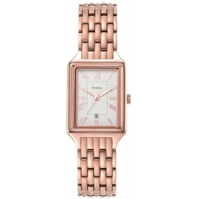 Fossil Damenuhr Raquel, Quarzwerk, 23MM Rose Gold Edelstahlgehäuse mit Edelstahlarmband, ES5271 Fossil Damenuhr Raquel, Quarzwerk, 23MM Rose Gold Edelstahlgehäuse mit Edelstahlarmband, ES5271