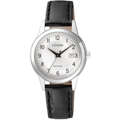 Citizen Damen Analog Quarz Uhr mit Leder Armband FE1081-08A Citizen Damen Analog Quarz Uhr mit Leder Armband FE1081-08A