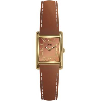 ICE-WATCH Ice Mimi Square Gold Camel Smooth Gold Damenuhr mit Braune Lederarmband 026111 (17mm) ICE-WATCH Ice Mimi Square Gold Camel Smooth Gold Damenuhr mit Braune Lederarmband 026111 (17mm)