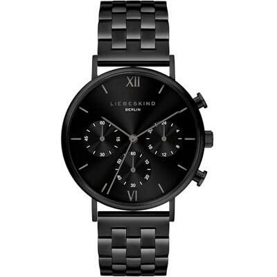 LIEBESKIND Berlin Damen Armbanduhr LT-0470-MC Edelstahl in IP Schwarz am Edelstahlband LIEBESKIND Berlin Damen Armbanduhr LT-0470-MC Edelstahl in IP Schwarz am Edelstahlband