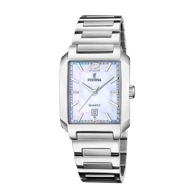 Festina Damenuhr Analog aus Edelstahl 316l Silberfarben Festina Damenuhr Analog aus Edelstahl 316l Silberfarben