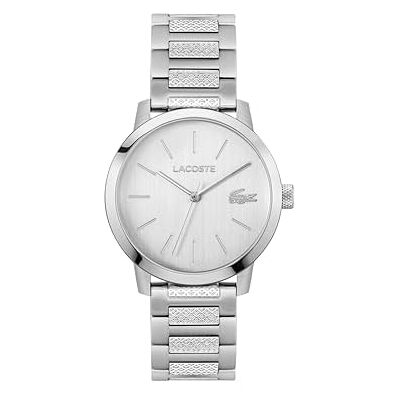 Lacoste Uhr mit DREI-Zeiger-Quarzwerk für Herren Kollektion .12.12 Metropole mit Silbernes Edelstahlarmband 2011420 Lacoste Uhr mit DREI-Zeiger-Quarzwerk für Herren Kollektion .12.12 Metropole mit Silbernes Edelstahlarmband 2011420