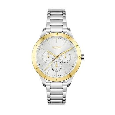 HUGO Multi Zifferblatt Quarz Uhr für Damen mit Silbernes Edelstahlarmband 1540090 HUGO Multi Zifferblatt Quarz Uhr für Damen mit Silbernes Edelstahlarmband 1540090