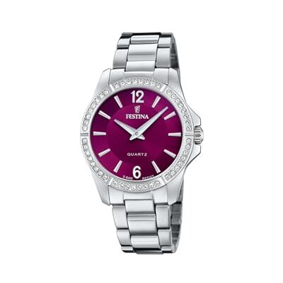 Festina Damenuhr Analog aus Edelstahl 316l Silberfarben Festina Damenuhr Analog aus Edelstahl 316l Silberfarben