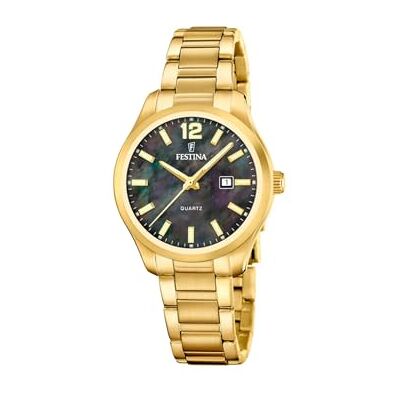 Festina Damenuhr Analog aus Edelstahl 316l Goldfarben Festina Damenuhr Analog aus Edelstahl 316l Goldfarben
