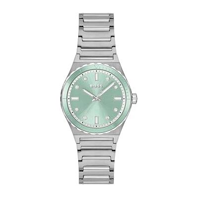 Boss Uhr mit DREI-Zeiger-Quarzwerk für Damen Kollektion Candor Ladies Sport mit Silbernes Edelstahlarmband 1502787 Boss Uhr mit DREI-Zeiger-Quarzwerk für Damen Kollektion Candor Ladies Sport mit Silbernes Edelstahlarmband 1502787