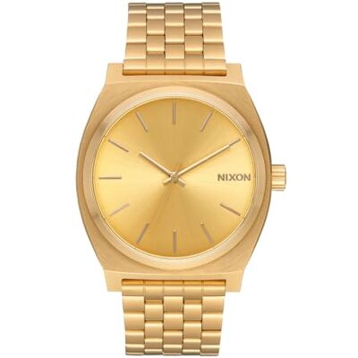 Nixon time Teller Herren Uhr analog Quarzwerk mit Edelstahl vergoldet Armband A045511 Nixon time Teller Herren Uhr analog Quarzwerk mit Edelstahl vergoldet Armband A045511