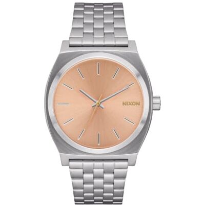 Nixon Herren Armbanduhr TIME Teller mit silberfarbigem Edelstahlarmband, 10 Bar, Gehäusedurchmesser: 37 mm, A045-5339-00 Nixon Herren Armbanduhr TIME Teller mit silberfarbigem Edelstahlarmband, 10 Bar, Gehäusedurchmesser: 37 mm, A045-5339-00