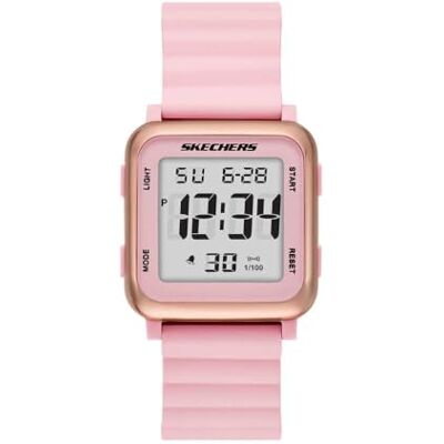 Skechers Damen Analog Quarz Uhr mit Silikon Armband SR6312 Skechers Damen Analog Quarz Uhr mit Silikon Armband SR6312