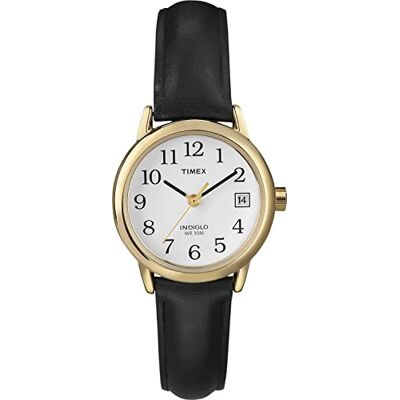 Timex Easy Reader 25mm Lederband Datumsfensteruhr für Damen T2H341 Timex Easy Reader 25mm Lederband Datumsfensteruhr für Damen T2H341