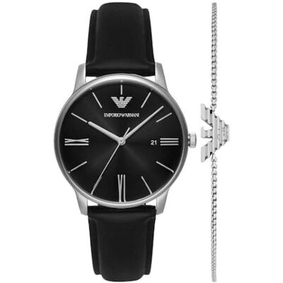 Giorgio Armani Men's Analog Quartz Watch with Leather Strap AR11672 Giorgio Armani Men's Analog Quartz Watch with Leather Strap AR11672
