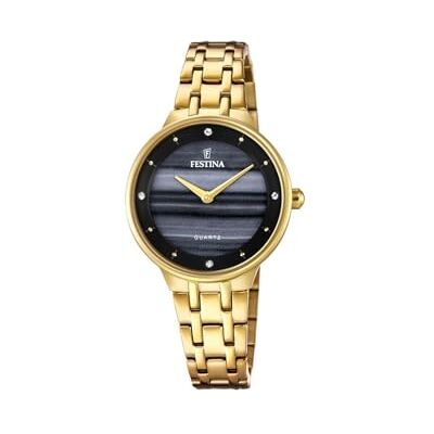 Festina Damenuhr Analog aus Edelstahl 316l Goldfarben Festina Damenuhr Analog aus Edelstahl 316l Goldfarben